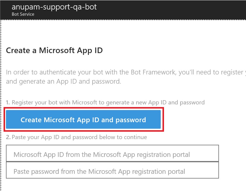 Create Microsoft App ID