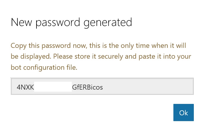 Password Generated