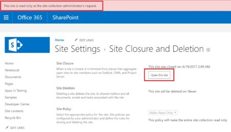 How to Make SharePoint Online Site Collection Read Only - Cloud Decoded