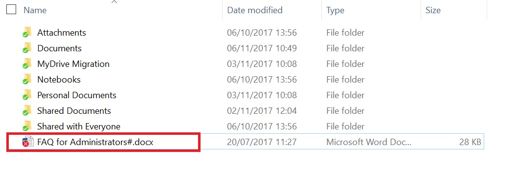 File Sync Error