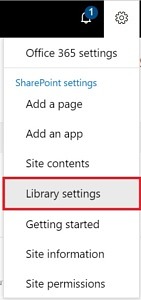 Pages Library Settings