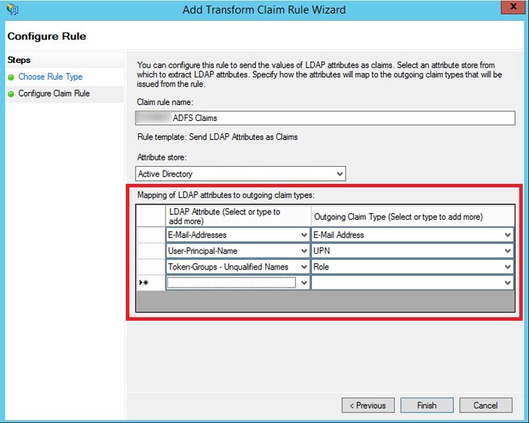 ADFS Claims Configuration Final