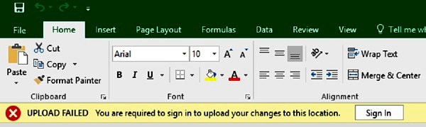 unable to merge and center in excel 2013