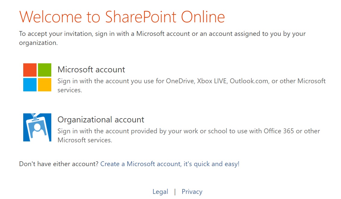 Login With MS Account