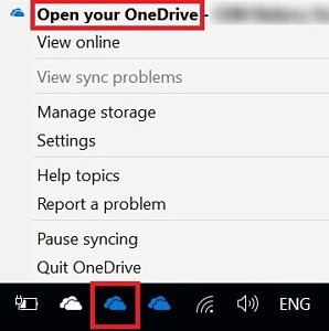Open OneDrive