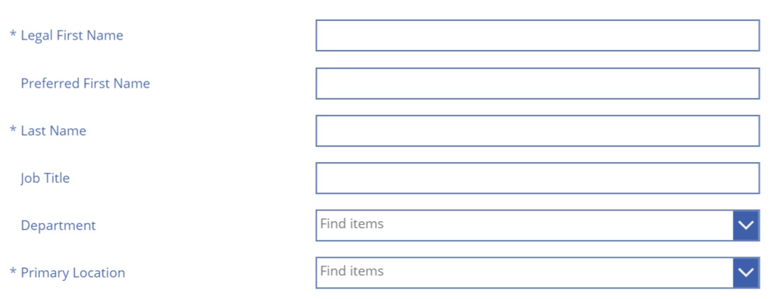 PowerApps Form